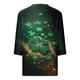 thumbnail image 2 of TaTaai Women's St. Patrick's Day Printed T-Shirt V-Neck 3/4 Sleeve Loose Fit Casual Top Irish Festival Design Spring Holiday Blouse Gift, 2 of 5