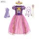 thumbnail image 3 of Disney Vestido de princesa para niñas, disfraz de Rapunzel, regalo de fiesta de cumpleaños, Vestido de baile de carnaval, ropa para niños, 3 of 5