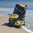 thumbnail image 4 of PHYHOO Golden Fans Oversized Microfiber Sand Free Quick Dry, Lightweight Pool Towels for Adults Travel Towel for Gym Yoga Camp Swim 30x60in, 4 of 8
