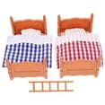 thumbnail image 6 of Miniature Bunk Bed Dollhouse Decoration Prop, Small Furniture Bed Ornament for Doll House Layout Accessories, 6 of 8