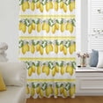 thumbnail image 5 of Lemon Summer Sheer Curtains 96 Inches Long, Watercolor Fruits Yellow Stripes Light Filering Curtains, Privacy Drapes Simi Floor to Veiling Curtain for Living Room Bedroom Large Window Treatment, 5 of 8