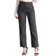 thumbnail image 1 of Pantalones a cuadros Allegra K casuales para mujer Gris Oscuro Negro XS, 1 of 6
