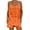 Orange, variant on Women's Casual Loose Fit Solid Color Short Sleeve Tee and Pants Two Piece Shorts Suit Set