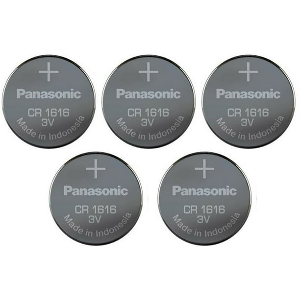 Panasonic CR1616 3V Lithium Button cell Battery x 5 batteries Walmart