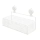 thumbnail image 5 of Estante de ducha colgante, organizador de baño, simple, multiusos, sin taladro, con ventosa Blanco L, 5 of 8