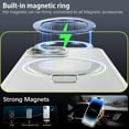 thumbnail image 3 of for iPhone 13 Pro Max Case Magnetic with Ring Stand[Compatible with Magsafe], Translucent Matte Back Full Body Protective Cover Kickstand Phone Case for Apple iPhone 13 Pro Max 6.7", White, 3 of 17