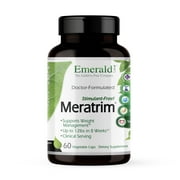 Emerald Labs Meratrim 800 mg - Supports Healthy Weight Loss, Metabolism Support, Appetite Suppression Support, Anti-Inflammatory, Nitric Oxide Boost - 60 Vegtable Capsules