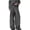 Grey@GC@, variant on CONZONE Men's Baggy Suit Pants Wide Leg Dress Pants for Men Trendy Buttons Solid Color Soft Formal Business Trousers With Pocket