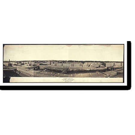 Historic Print, NH Cotton mills at Manchester 1903 PHOTO, Width 7" x Length 36"