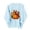 Sky Blue, variant on Virmaxy Womens Tops Women's Thanksgiving Pumpkin Floral Crewneck Sweatshirt Long Sleeve Soft Casual Fall Pullover Top for Holiday Gatherings, Sizes XS to XL
