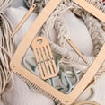 thumbnail image 3 of Soimiss 1Set Durable Wooden Knitting Loom Kit for Beginners with Weaving Sticks Beige, 3 of 8