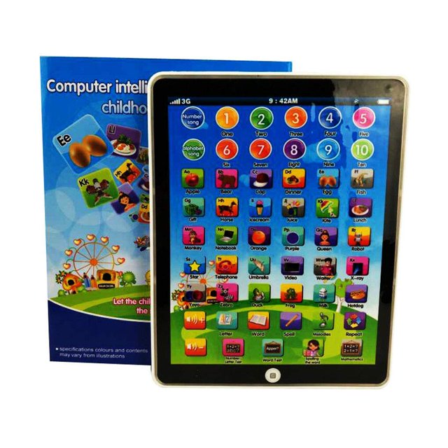 Kids Children Mini Imitative iPad Toy Intelligent Early Educational Learning Playing Tablet Toys Christmas Birthday Gift for Girls Boys Baby Learning Machine