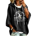 thumbnail image 4 of Halloween Hoodies for Women Drawstring 3/4 Sleeve Trendy Print Hoodie Fall Clothes Crewneck Sweatshirts Loose Fit Trendy Tops Winter Clothing Daily Travel Outfits, 4 of 5