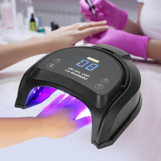 LYUMO 64W Rechargeable Pro UV LED Gel Nail Lamp Art Polish Dryer Manicure Timer Light, Nail Art