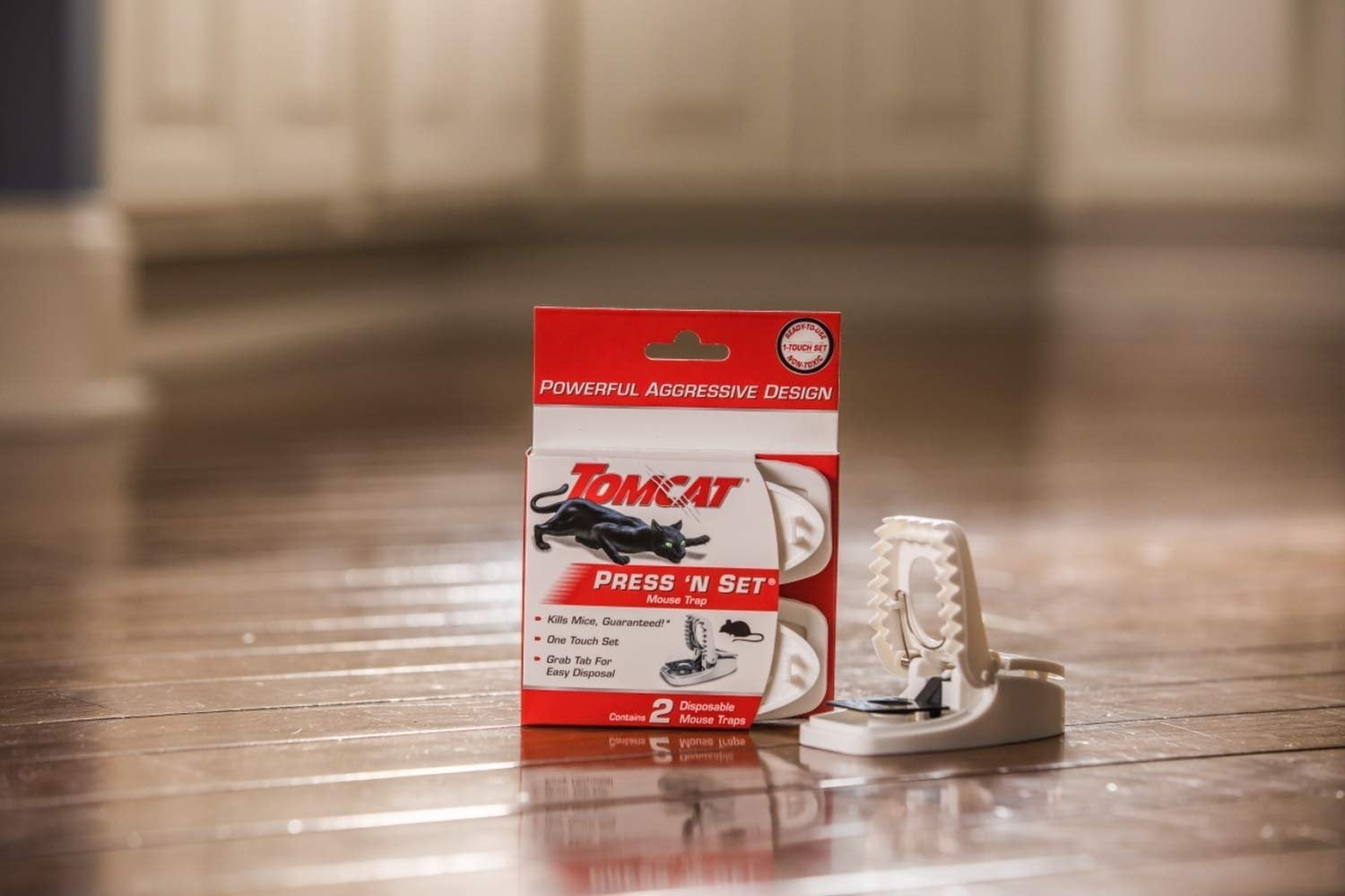 Tomcat Press 'N Set Mouse Trap 1 Case of 14 Traps