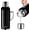 Black, variant on Augshark 34 oz Insulated Water Bottle, Double Wall Vacuum Stainless Steel Water Flask Jug with Handle & Metal Mechanical Temperature Measuring Cup Lid, Leakproof Travel Bottle Keep Cold 36h Hot 24h