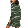 thumbnail image 2 of joogoo Capybara Head Pattern Women's Long Sleeve Nightgown Sleepwear XXL, 2 of 8
