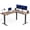 Dark Walnut/Black, variant on VIVO Light Wood / Gray Electric 63" x 55" Corner Desk, L-Shaped Workstation