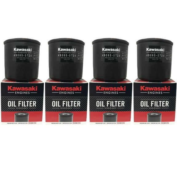 4 Pack OEM Kawasaki Oil Filter 49065-0724 (replaces 49065-7010)