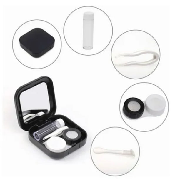 Estuche para lentes de contacto, caja para lentes de contacto, soporte de plástico para lentes de contacto, caja para lentes de contacto diseñada meticulosamente