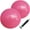 Pink x 2, variant on Minzimin 9-inch Pilates Ball with Pump - Small Exercise Ball for Pilates, Yoga, Fitness, Physical Therapy, Stability Core Training, Pump Included