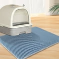 thumbnail image 3 of Destyer Safe And Non-toxic Best Double Layer Cat Litter Mat For Cats Convenient And Portable Litter Tray Mat Grey, 3 of 6