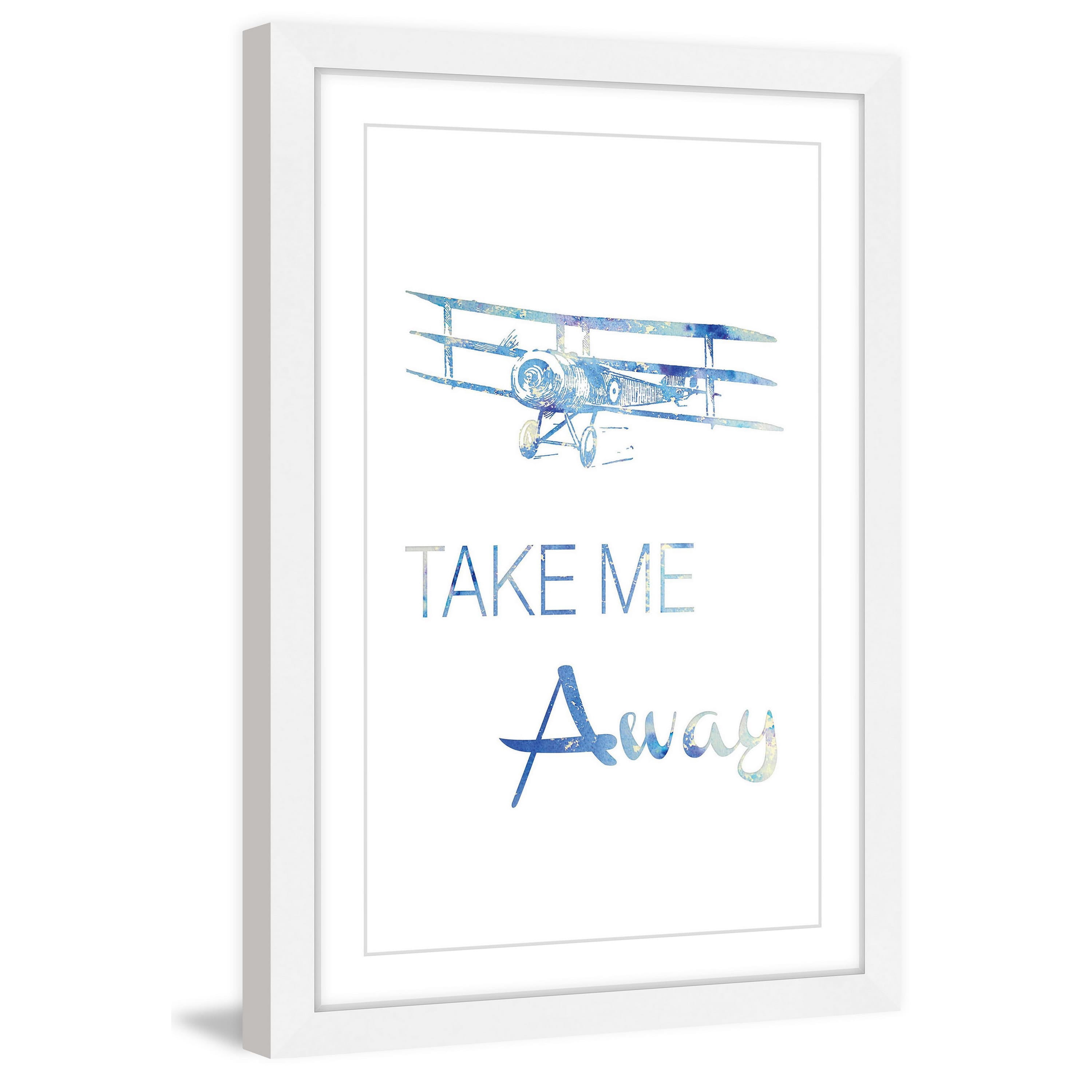 "Take Me Away" Framed Painting Art Print, 20" x 1.5"