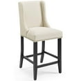 thumbnail image 7 of Modway Baron 26.5" Modern Fabric Counter Stool in Beige (Set of 2), 7 of 7