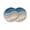 Blue, variant on Blue Beach Coastal Round 13 Inch Placemats Set of 2, Nautical Seaside Ocean Beige HeatResistant Non Slip Place Mats for Dining Table, Wipeable Braided Kitchen Table Mats for Housewarming
