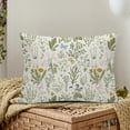 Cactus Pillow Sham,Hand Draw Leaf Pattern Floral Tropical, Decorative