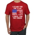 thumbnail image 2 of Wild Bobby I Stand for The Flag I Kneel for The Cross Men Tee, 2 of 6
