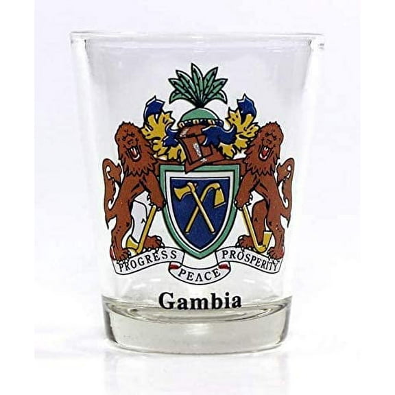Gambia Coat Of Arms Shot Glass