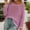 Pink, variant on Women's Off Shoulder Crochet Swim Cover Ups Long Sleeve Hollow Out Sheer Tunic Tops Summer Beach Lightweight Bathing Suit for Pool