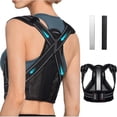 thumbnail image 3 of Posture Corrector For Men And Women - Adjustable Upper Back Brace For Clavicle(L), 3 of 4