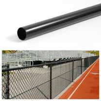 Fencer Wire 1-5/8" Fence Top Rail, 10 FT Black Powder Coated Galvanized Pipe for Chain Link Fence, Chain Link Parts, Hardware, Accessories, Single