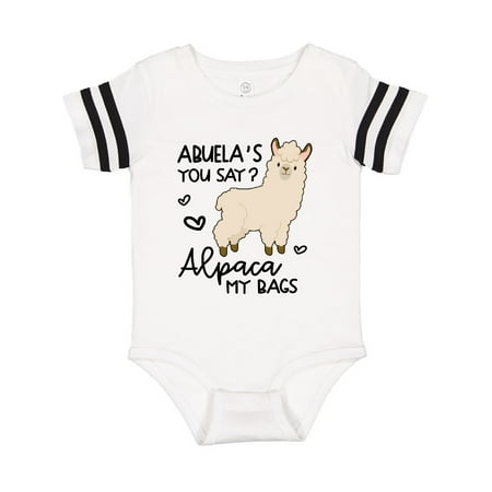 

Inktastic Abuela s You Say Alpaca My Bags Gift Baby Boy or Baby Girl Bodysuit