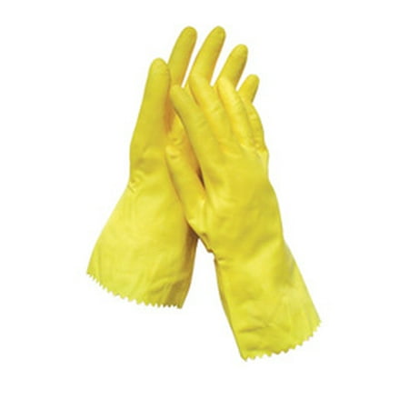 

Radnor Small Yellow Flock Lined 16 mil Latex Chemical Resistant Gloves - 12 Pairs/Dozen (6 Dozen)