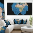thumbnail image 1 of African Map in Our Hands - Abstract Canvas Artwork, 1 of 3