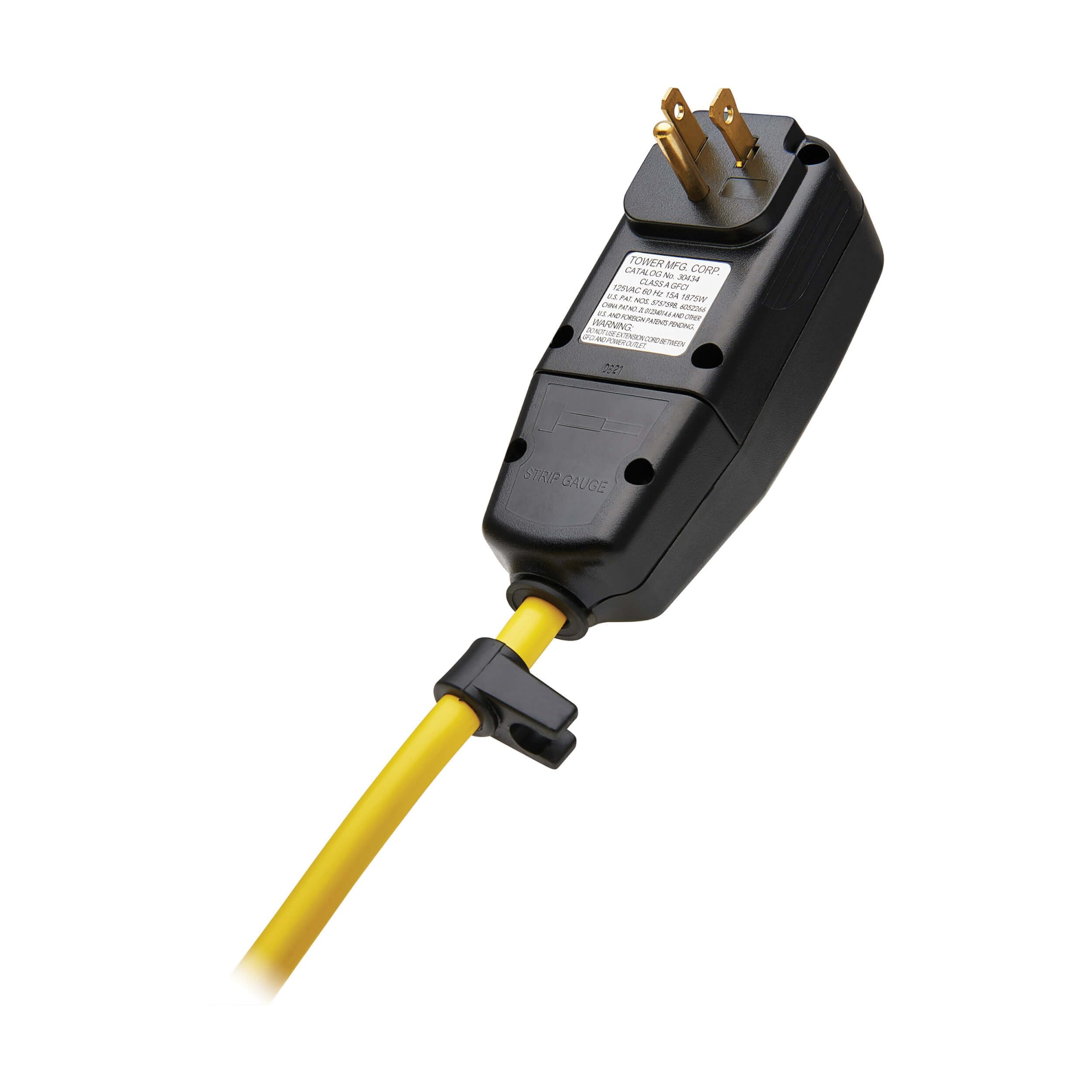 Tripp Lite 8 Outlet Safety Power Strip, 25ft Cord with GFCI 5-15P Plug, Hang Holes (TLM825GF)