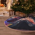 thumbnail image 5 of Xecao Explosive Fluid Splash Art Pattern Christmas Tree Skirt Round Xmas Tree Mat Base Cover for Holiday Home Decorations-30", 5 of 6
