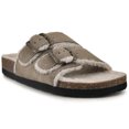 thumbnail image 1 of White Mountain Women's Faux Fur Lined Sandals, 1 of 11