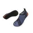 thumbnail image 4 of Men and Women a Slip On Barefoot Quick-Dry Beach Aqua Yoga Water Shoes (Triangle/Grey, 7.5-8.5 Women/6.5-7.5 Men), 4 of 8