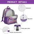 Boho Chic Mandala Ergonomic School Backpack - Waterproof & Spine ...