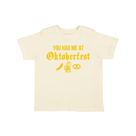 

Inktastic Had Me At Oktoberfest Gift Toddler Boy or Toddler Girl T-Shirt