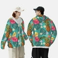 thumbnail image 5 of Picia Pineapple Women's Men's UPF 50+ Sun Protection Hoodie Shirt Long Sleeve SPF Fishing Outdoor UV Hiking Lightweight Shirts-3X-Large, 5 of 9