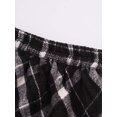 thumbnail image 6 of TiaoBug Kids Girls Plaid A-line Mini Skirts Tennis School Uniform Skorts Skater with Lining Shorts Black 7-8, 6 of 7
