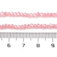 thumbnail image 4 of 20 strand Baking Electroplate Glass Beads Strands AB color Faceted Round Pink 4x3mm Hole: 1mm 110~115pcs/strand 39~40cm, 4 of 4