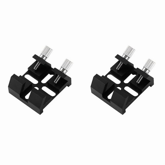 2X Telescope Finderscope Mount Dovetail Slot Plate Groove Finderscope Bracket Astronomical Telescope Accessories,Black