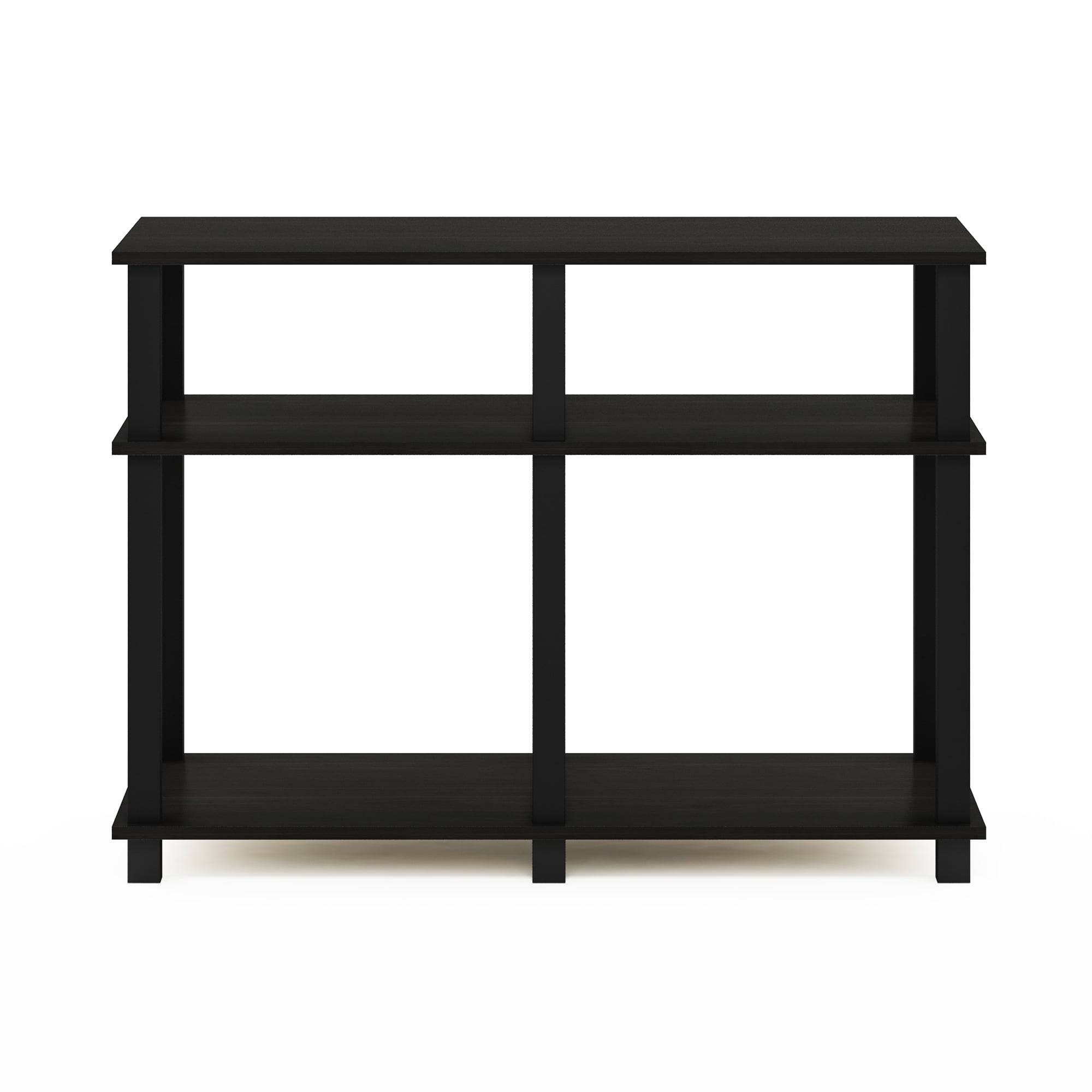Furinno Turn-N-Tube TV Stand for TV up to 40 inch, Espresso/Black