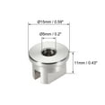 thumbnail image 2 of Flat Fan Spray Tips, 95 Degree Stainless Steel Nozzle, 2 Pcs (1.1mm Orifice Diameter), 2 of 3